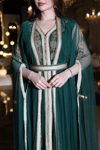 جلابيه قطعتين تل تطريز شك