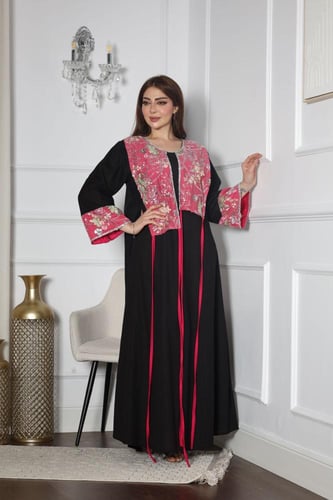 جلابيه لينن بكلفه بالصدر