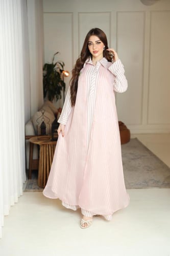 جلابيه استقبال رمضانيه بتطريز يدوي