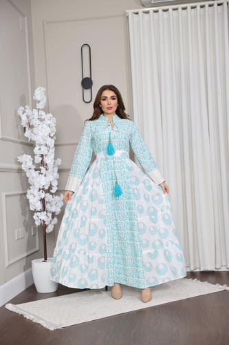 جلابيه رمضانيه بنقش الحروف العربيه