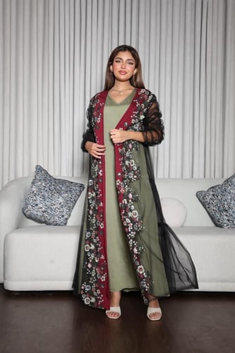 جلابية قطعتين بكلفه