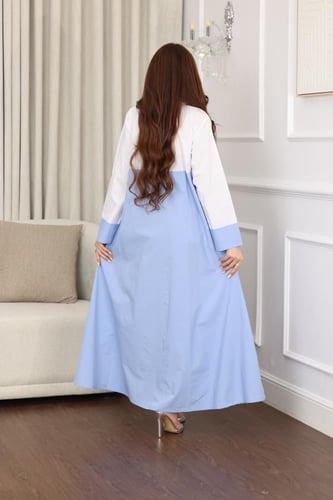 جلابية طبقتين بتطريز شك