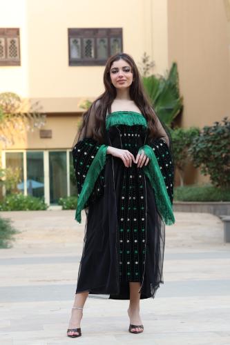 جلابيه تل اسود مخططه