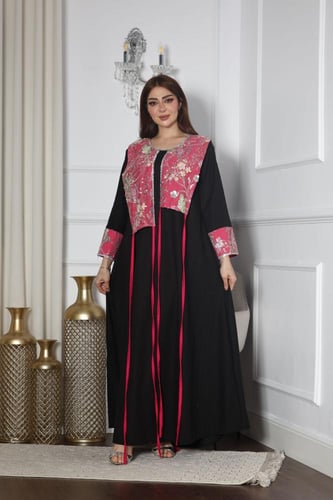 جلابيه لينن بكلفه بالصدر