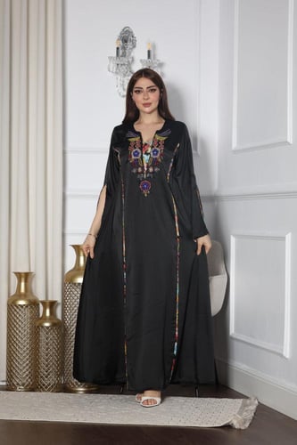 جلابيه بخام ستان سهره وتطريز يدوي