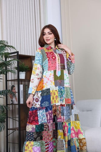 جلابيه قطن هندي بمزيج الوان