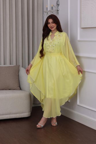 جلابيه اسنقبال بتطريز يدوي