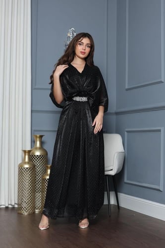 جلابيه سهره بحزام مطرز