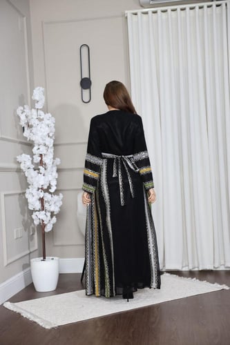 جلابيه شيفون بتطريز عسيري