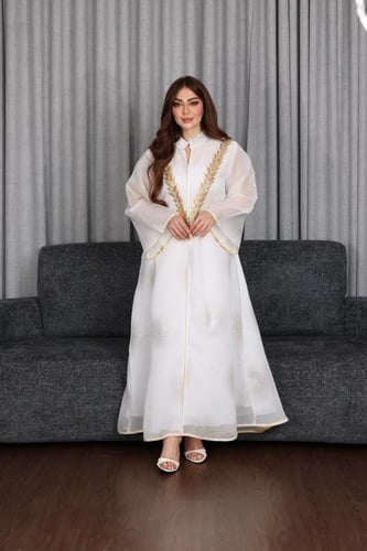 جلابية استقبال بكلفه ذهبي