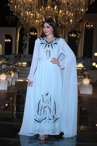 جلابيه سهره شيفون تطريز شك