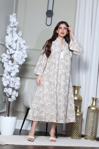 جلابيه نسائي بتطريز كمبيوتر