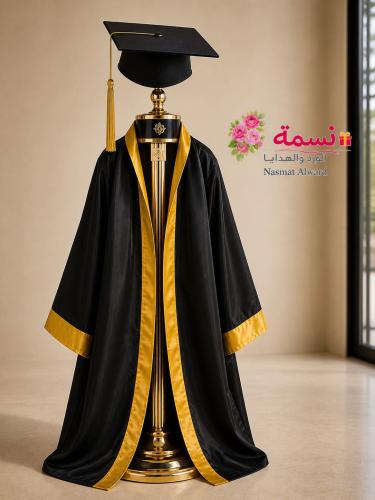 طقم تخرج مع القبعه