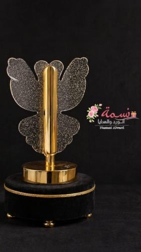 مجموعة 12 ابجورة تخرج زجاج مع ذهبي