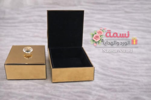 مجموعة 12 علب مجوهرات اللون فضي الحجم الكبير