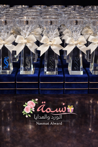 مباخر كريستال الهبة الجديد يجيكم الاسم ولون الشريط...
