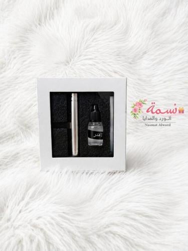 مجموعة ١٢ احبة فواحة إلكترونية فضي مع عطر – بوكس ه...