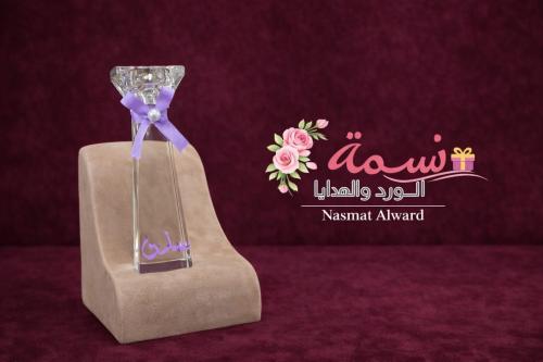 مجموعة ١٢ مبخرة كريستال بفيونكة بنفسجي