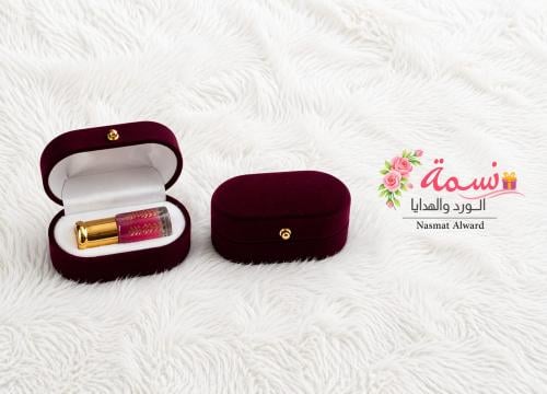 مجموعة ١٢علبة مخمل عنابي فاخرة لتولات العطر – تنسي...