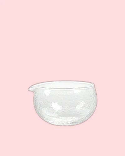 صحن ماتشا شفاف