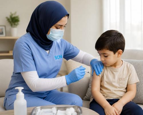 خدمة التطعيم المنزلي لعمر 4 الى 6 سنوات
