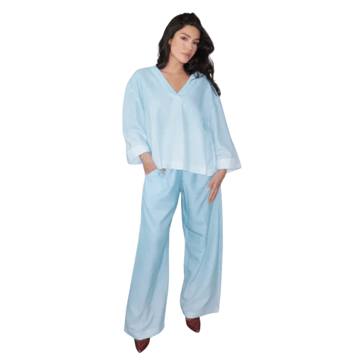 طقم كامل | Summer Waves - Baby Blue