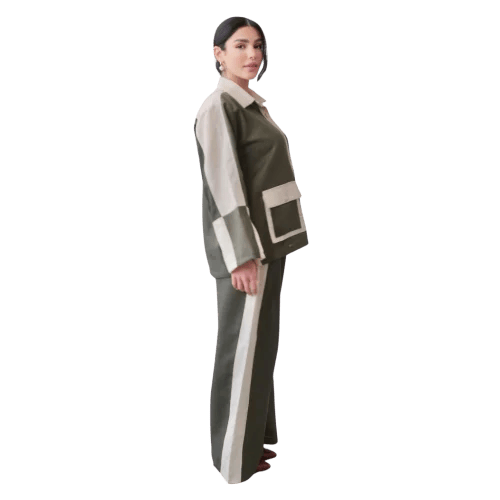 طقم كامل | Collage - Army Green