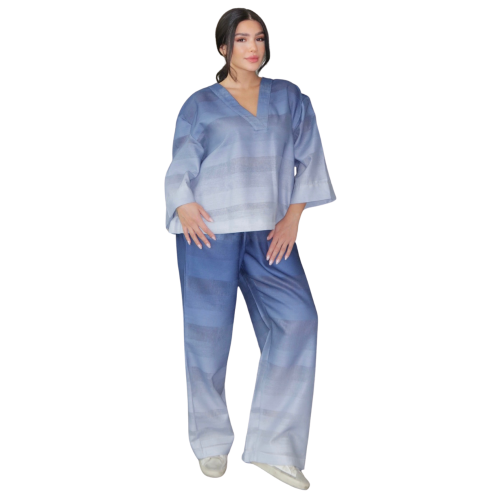 طقم كامل | Summer Waves - Navy Blue