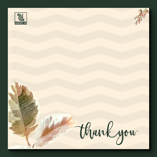 Thank You Card - كرت الشكر