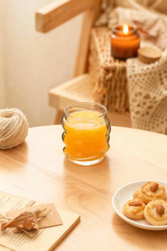 الكوب الزجاجي اللولبي - BS-22 | Twist Glass Cup