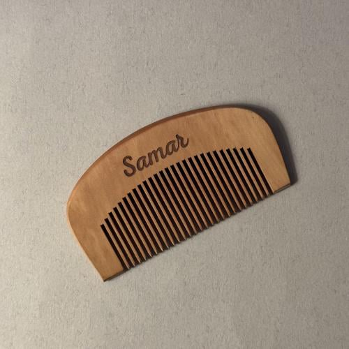 مشط خشبي - حفر