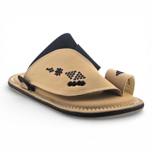Al Fanoos Lumiere Walk Arabic Sandals for Men - Brown - Style 112