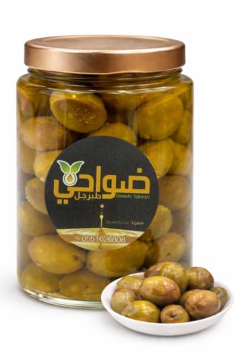 زيتون أخضر كرانشي مكبوس بزيت الزيتون – طعم أصلي من...