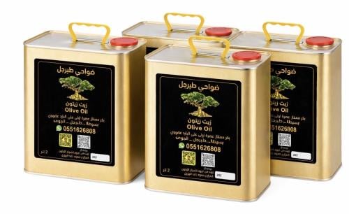 بكج زيت زيتون بكر ممتاز معصور على البارد – 4 حبات...