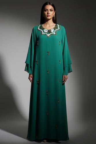 Gown made of lightweight Georgian fabric and comfortable