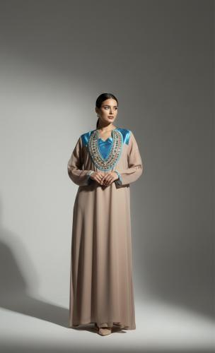 Luxurious linen fabric thobe