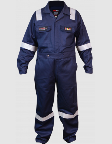 FR Coverall 100% cotton 280 gsm Dark Blue with FR...