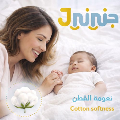 جنيني مقاس (6) - كرتون كبير - 112 حفاض