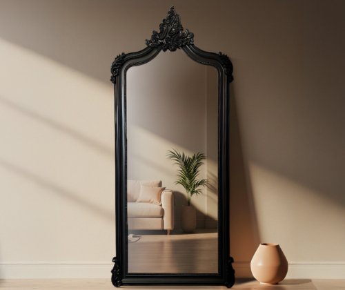 مرايا أرضية سوداء Annie كلاسيك عتيق اسود