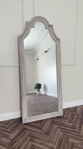 مرايا Snow خشبيه فاتحه