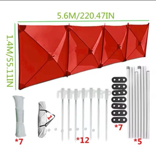 رواق مصد رياح مطور قابل للطي و التركيب بأشكال متعد...