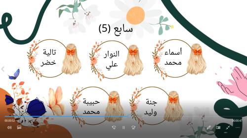 تكريم متفوقات أ: نورة (قطر)