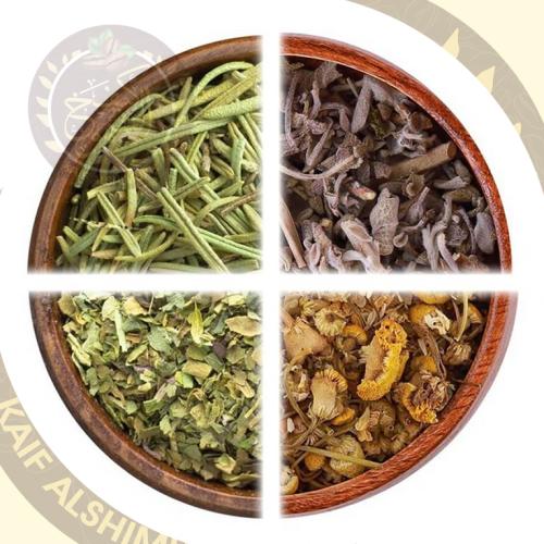 عرض مجموعة أعشاب أكليل الجبل بابونج، مرامية وبردقو...