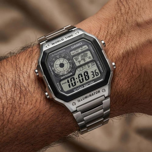 ساعة كاسيو AE1200 التوقيت العالمي