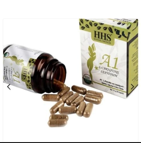 كبسولات التنحيف التركية HHS A1 كارنتين ليبيديوم 30...