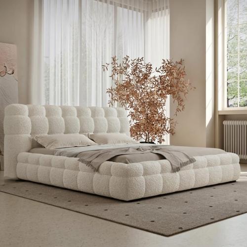 Dima bed with a distinctive modern bubble design