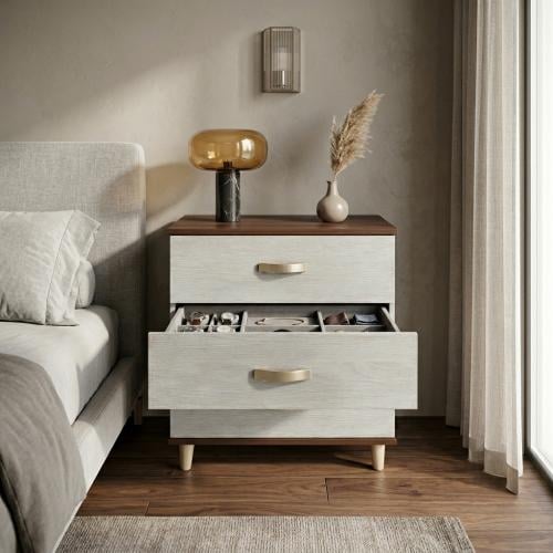 Wooden drawer cabinet with modern design 3 drawers...