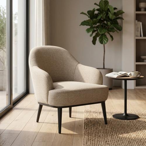 Modern elegant single chair with an contemporary t...