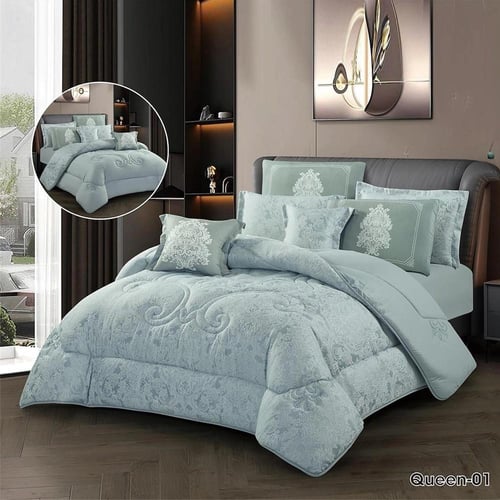 مفرش الملكة صيفي نفرين 8 قطع