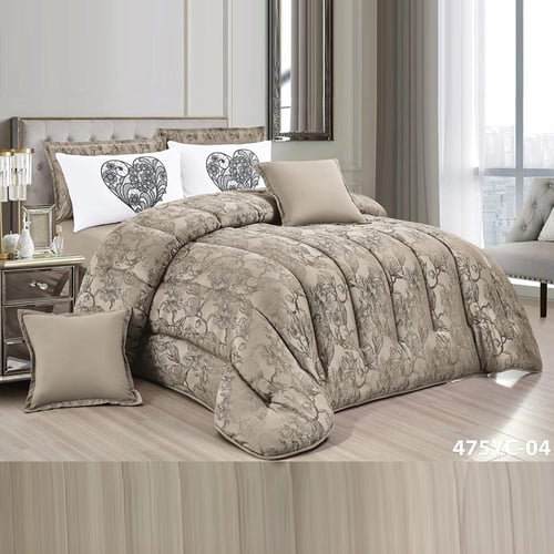 مفرش حكمة محفور صيفي نفرين 8 قطع